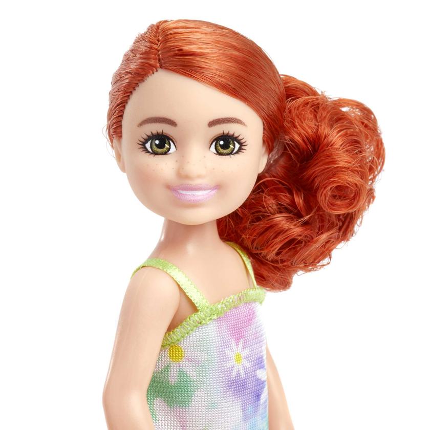 Barbie Chelsea Doll, Small Doll Wearing Removable Floral Dress With Red Hair & Green Eyes Best Price