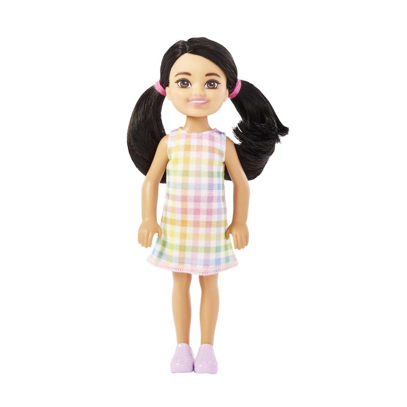 Barbie Chelsea Doll, Small Doll Wearing Removable Plaid Dress With Black Hair & Brown Eyes Best Seller