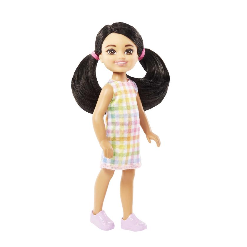 Barbie Chelsea Doll, Small Doll Wearing Removable Plaid Dress With Black Hair & Brown Eyes Best Seller