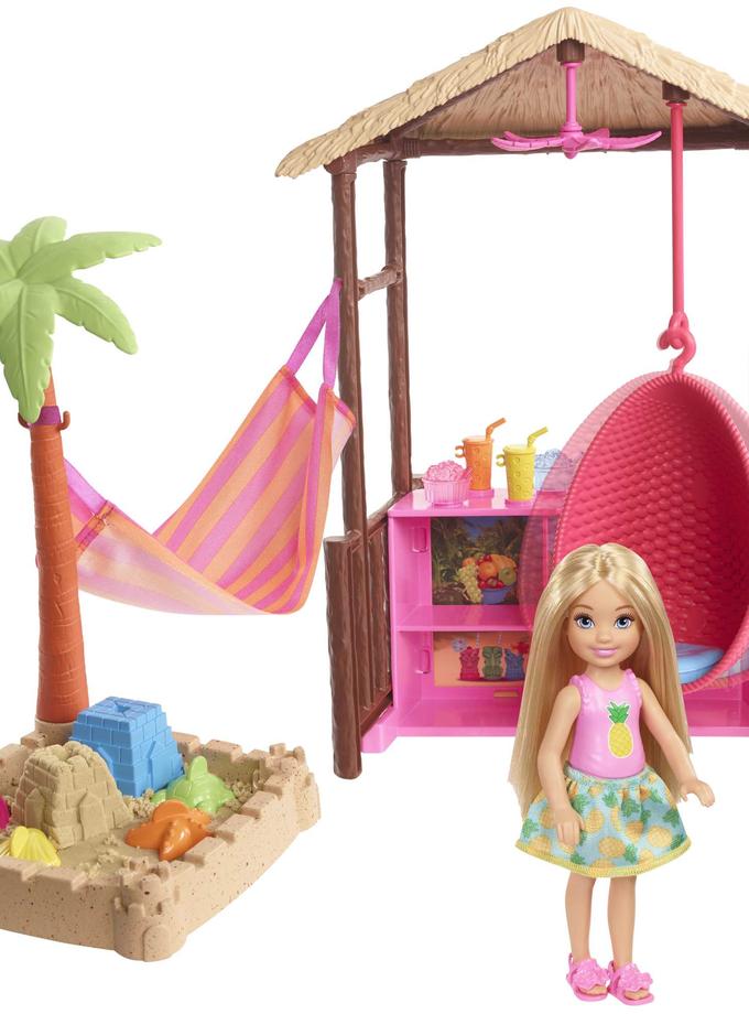 Barbie Chelsea Doll Tiki Hut Playset With Moldable Sand Best Seller