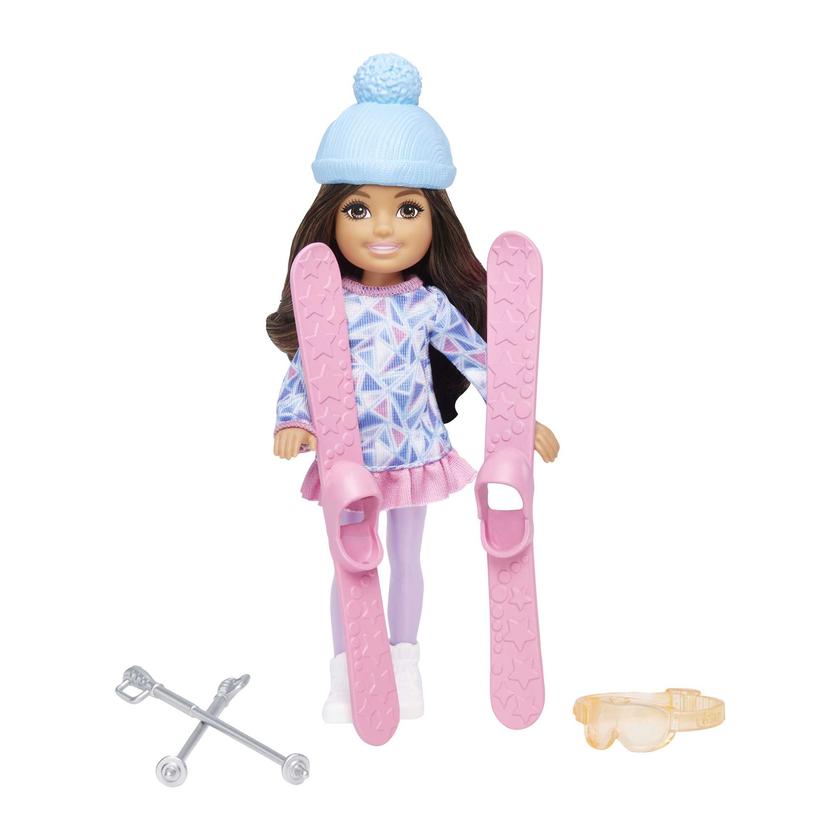 Barbie Chelsea Skier Doll With Accessories, Toy For 3 Year Olds & Up High Quality