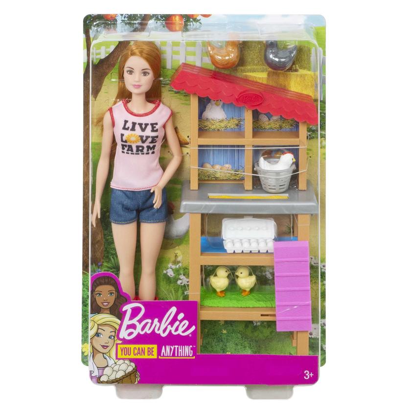 Barbie Chicken Farmer Doll & Playset Same Day Delivery