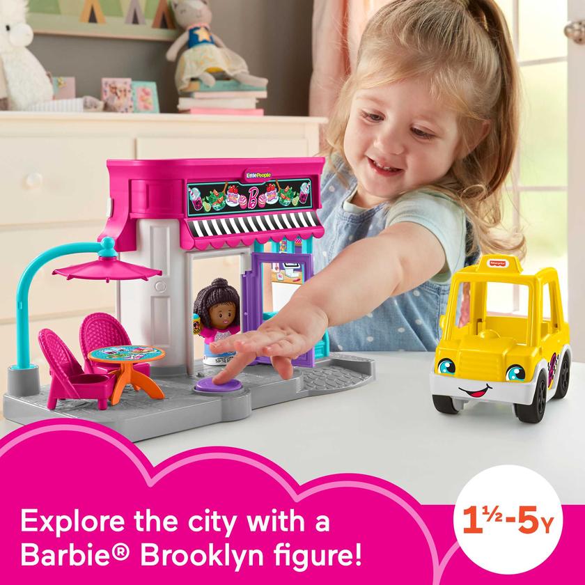 Barbie City Adventures Café And Cab Playset By Little People Best Seller