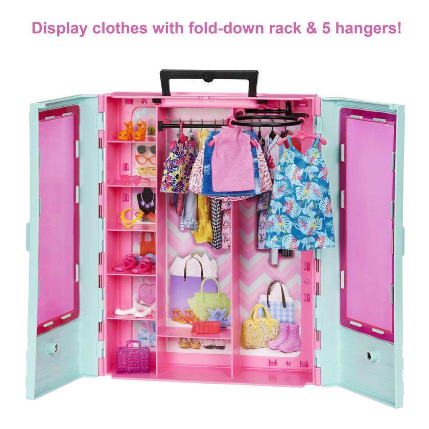 Barbie Closet Playset With 3 Outfits & Accessories, 3 To 8 Years For Sale