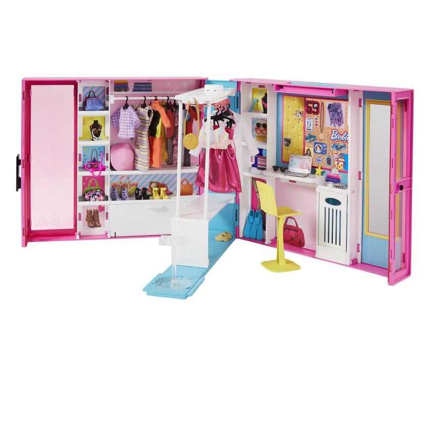 Barbie Closet Playset With 30+ Accessories, 5 Complete Looks, Rotating Clothing Rack, Dream Closet Best Price