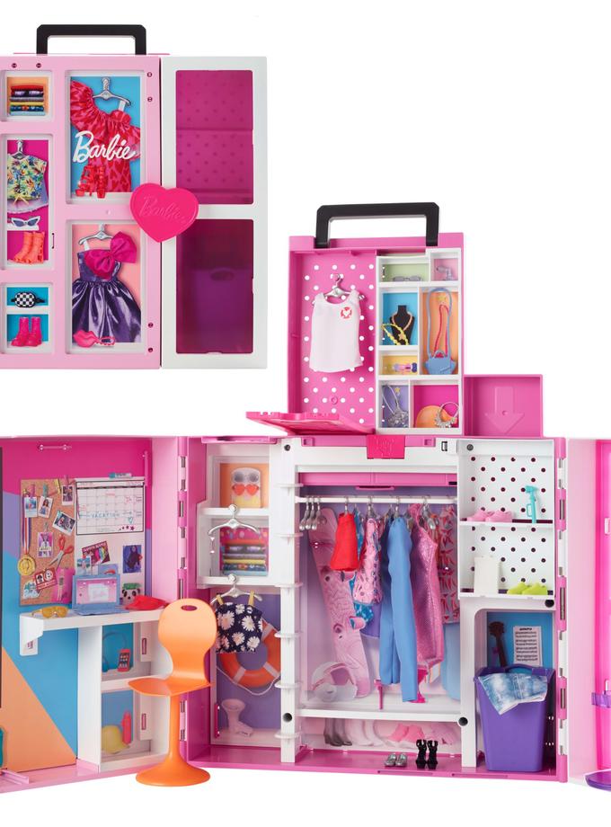 Barbie Closet Playset With 35+ Accessories, 5 Complete Looks, Pop-Up 2nd Level, Dream Closet Best Price