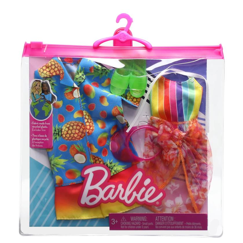 Barbie Clothes, Beachy Fashion Pack For Barbie And Ken Dolls On Sale