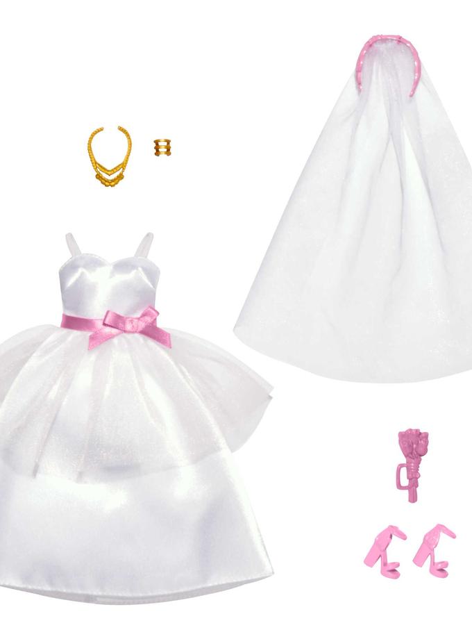 Barbie Clothes, Bridal Fashion Pack For Barbie Doll On Wedding Day Best Seller