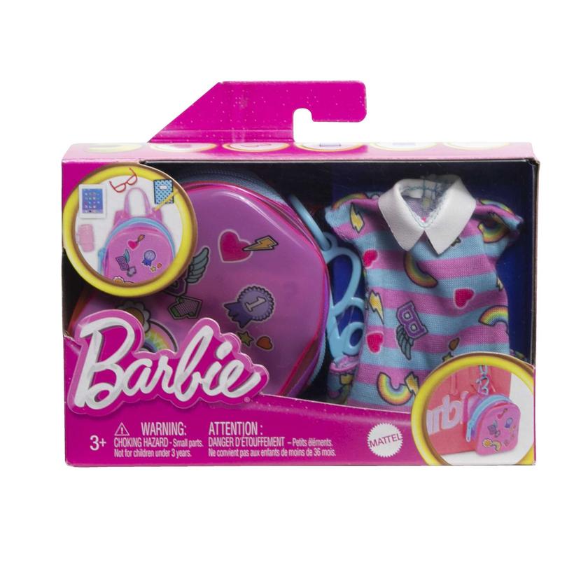 Barbie Clothes, Deluxe Bag With School Outfit And themed Accessories Best Price