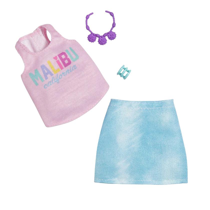 Barbie Clothes Malibu Tank, Skirt & Accessories New Arrival