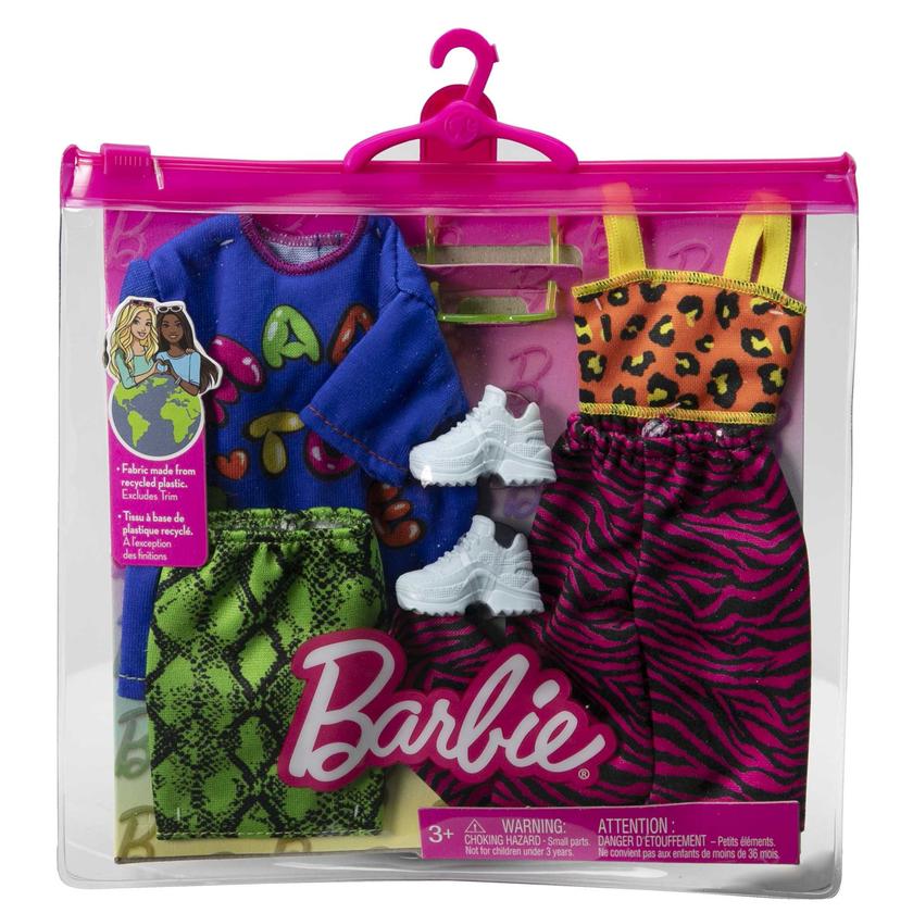 Barbie Clothes, Vibrant Fashion And Accessory 2-Pack For Barbie Dolls High Quality