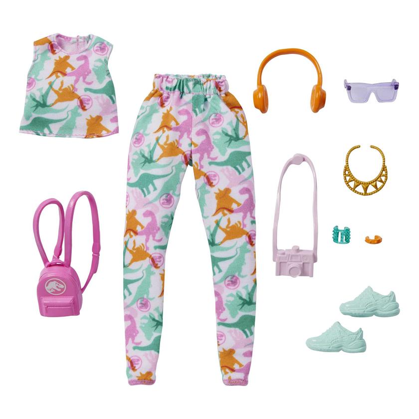 Barbie Clothing & Accessories Inspired By Jurassic World With 10 Outfit & Storytelling Pieces For Barbie Dolls Best Buy