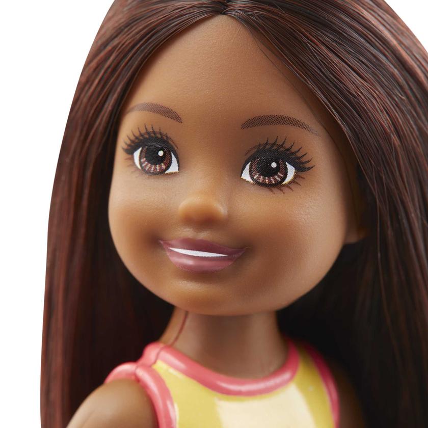 Barbie Club Chelsea 6-Inch Beach Doll, Brunette Hair For Sale