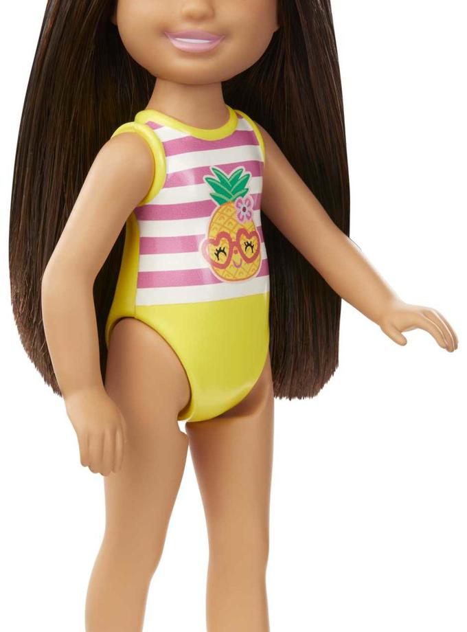 Barbie Club Chelsea Beach Doll, 6-Inch Brunette Hair New Arrival