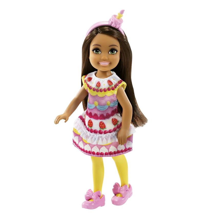 Barbie Club Chelsea Dress-Up Doll (6-Inch) In Cake Costume, For 3 To 7 Year Olds Same Day Delivery