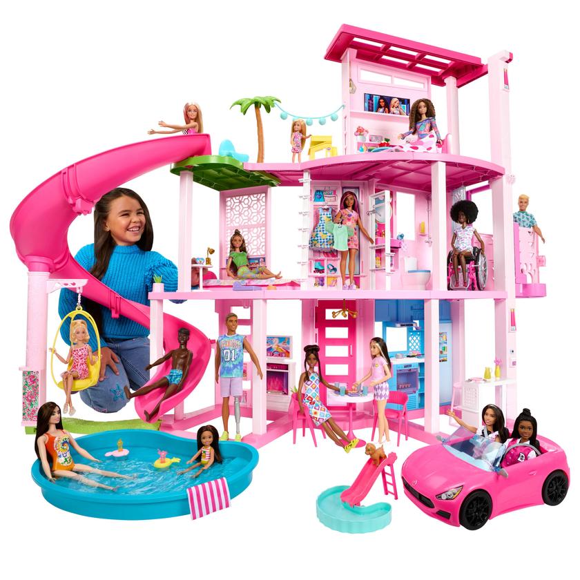 Barbie® Coffret de Jeu Maison de Rêve, 3 Étages, 75+ Éléments Same Day Delivery