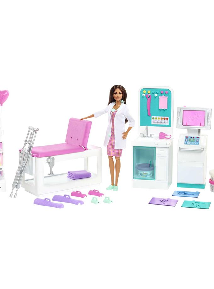 Barbie® Coffret La Clinique De Barbie® Avec Poupée Barbie® Docteur Brune High Quality