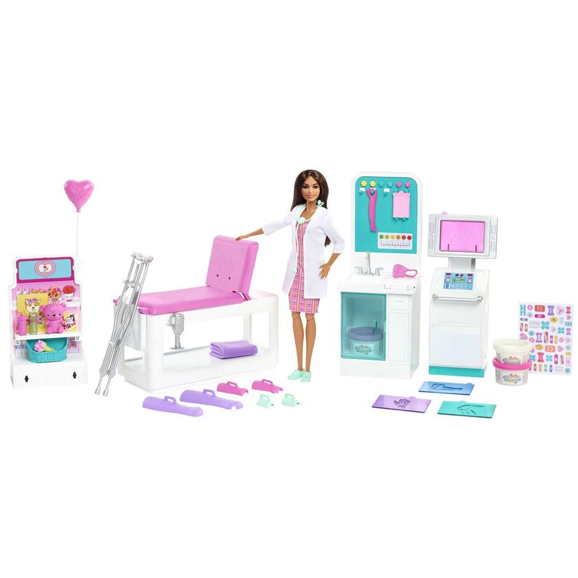 Barbie® Coffret La Clinique De Barbie® Avec Poupée Barbie® Docteur Brune High Quality