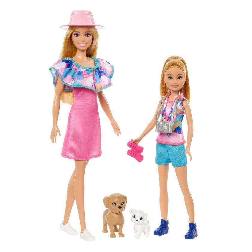 Barbie-Coffret Poupées Stacie et Barbie Avec 2Chiots et Accessoires High Quality