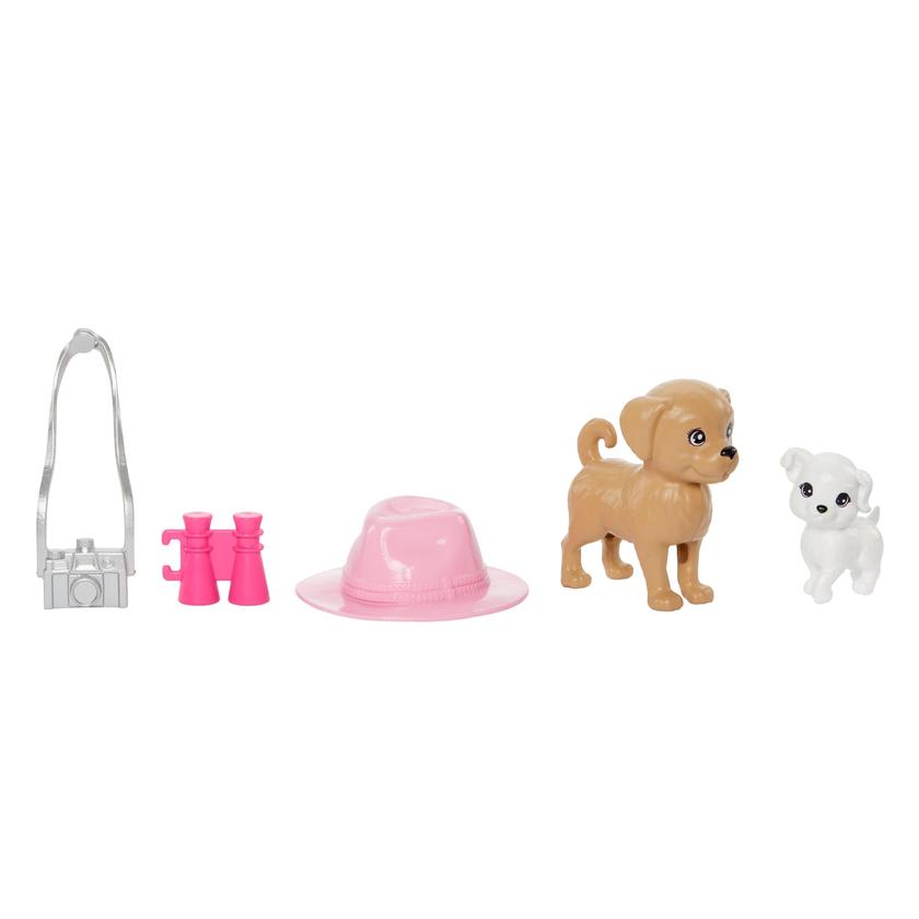 Barbie-Coffret Poupées Stacie et Barbie Avec 2Chiots et Accessoires High Quality