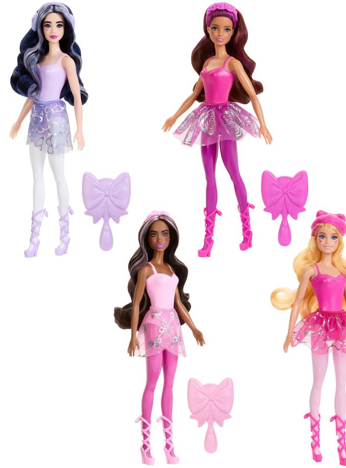 Barbie Color Reveal Ballerina Series Doll & Accessories, 6 Balletcore-inspired Surprises Free shipping