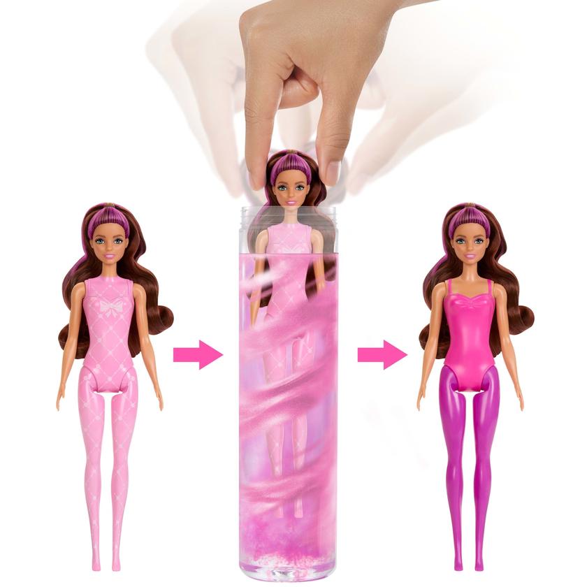 Barbie Color Reveal Ballerina Series Doll & Accessories, 6 Balletcore-inspired Surprises Free shipping