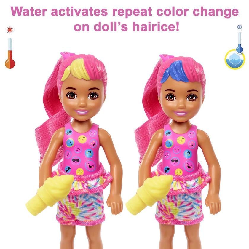 Barbie Color Reveal Chelsea Doll, Neon Tie-Dye Series New Arrival