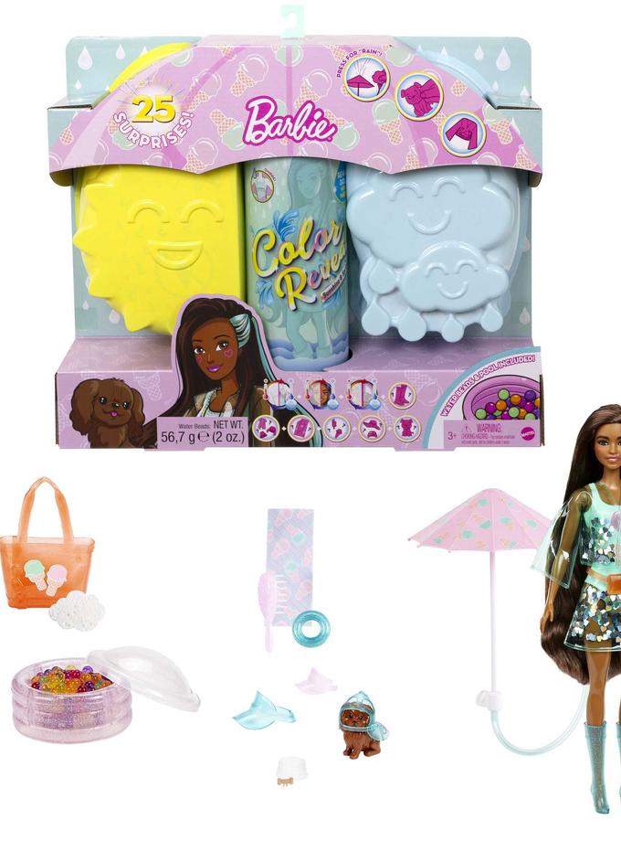 Barbie Color Reveal  Doll, Sunshine And Sprinkles Series With 7 Surpises, Color-Change Transformation Best Seller