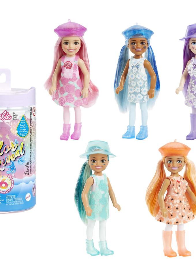 Barbie Color Reveal  Doll, Sunshine And Sprinkles Series With 7 Surpises, Color-Change Transformation High Quality