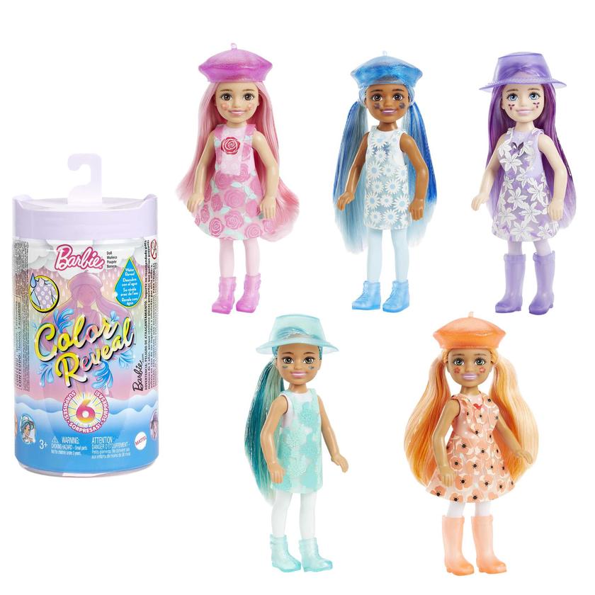 Barbie Color Reveal  Doll, Sunshine And Sprinkles Series With 7 Surpises, Color-Change Transformation High Quality