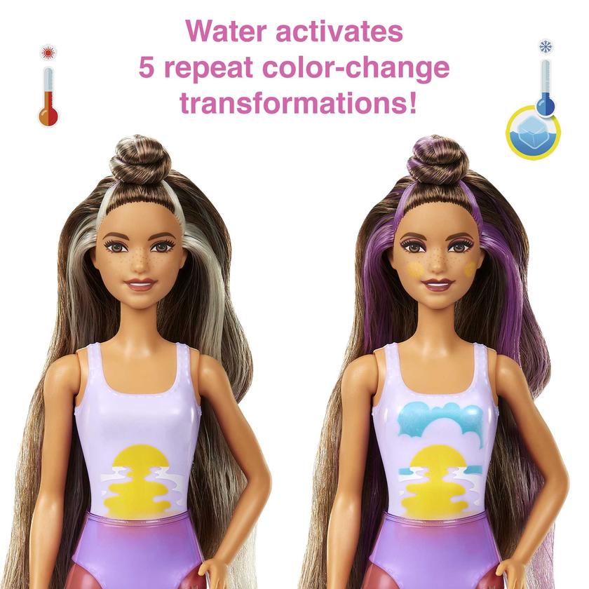 Barbie Color Reveal Doll, Sunshine And Sprinkles Series With 7 Surprises, Color-Change Transformation Same Day Delivery