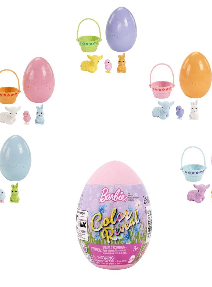 Barbie Color Reveal Pet With 6 Surprises, Easter Egg With 3 Pets Total Same Day Delivery