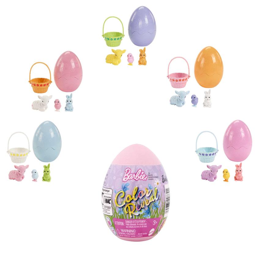 Barbie Color Reveal Pet With 6 Surprises, Easter Egg With 3 Pets Total Same Day Delivery