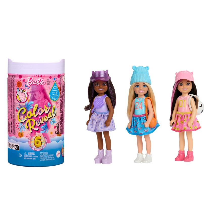 Barbie Color Reveal Sporty Series Chelsea Small Doll With 6 Surprises On Sale