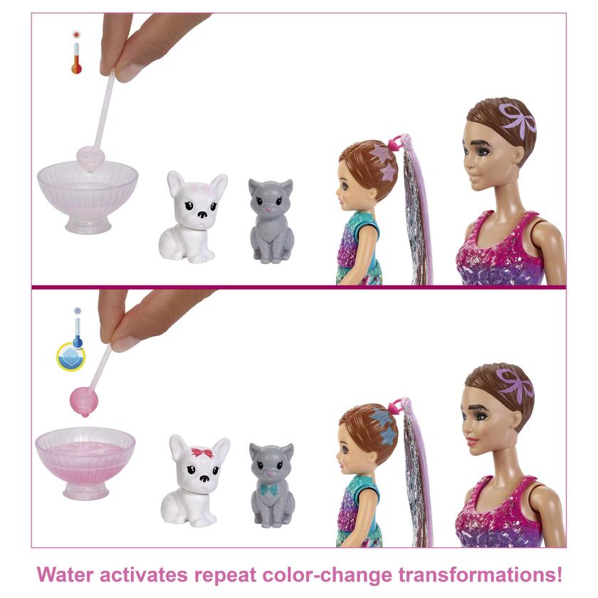 Barbie Color Reveal Surprise Party! Set With 50+ Surprises, 2 Dolls & 2 Pets High Quality