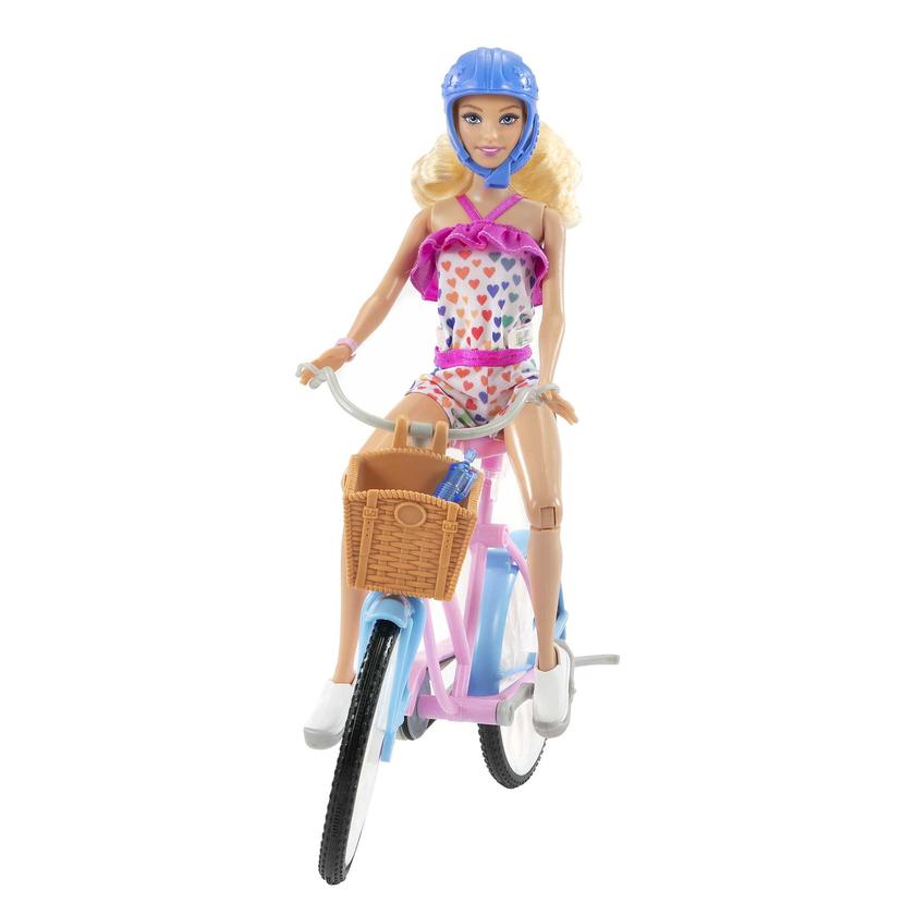 Barbie Conjunto de Brinquedo Bicicleta com Boneca Same Day Delivery