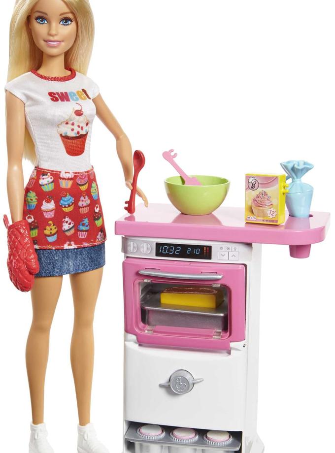 Barbie Cooking & Baking Chef Storytelling Blonde Doll Playsets For Sale