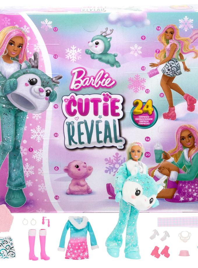 Barbie Cutie Reveal Advent Calendar With Doll & 24 Surprises Best Seller