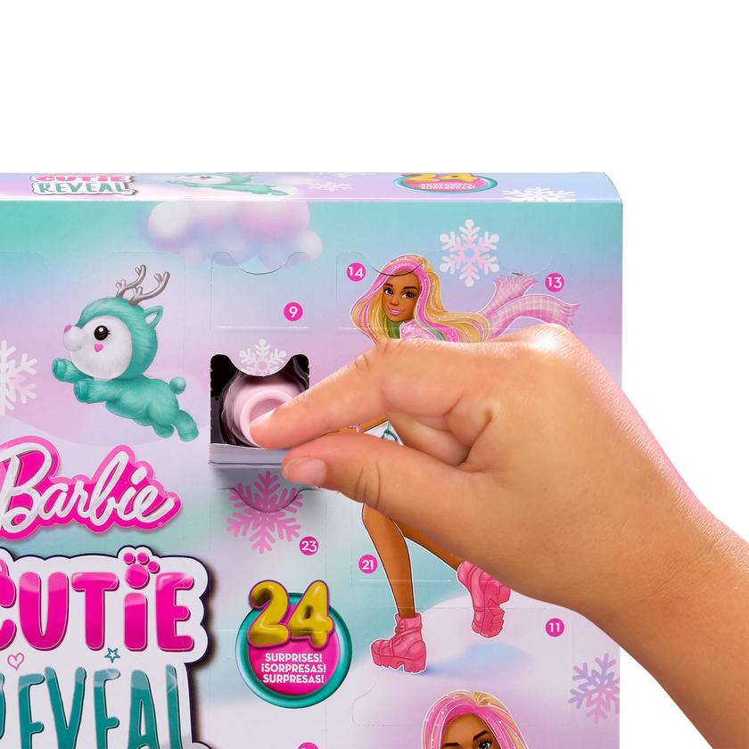 Barbie Cutie Reveal Advent Calendar With Doll & 24 Surprises Best Seller