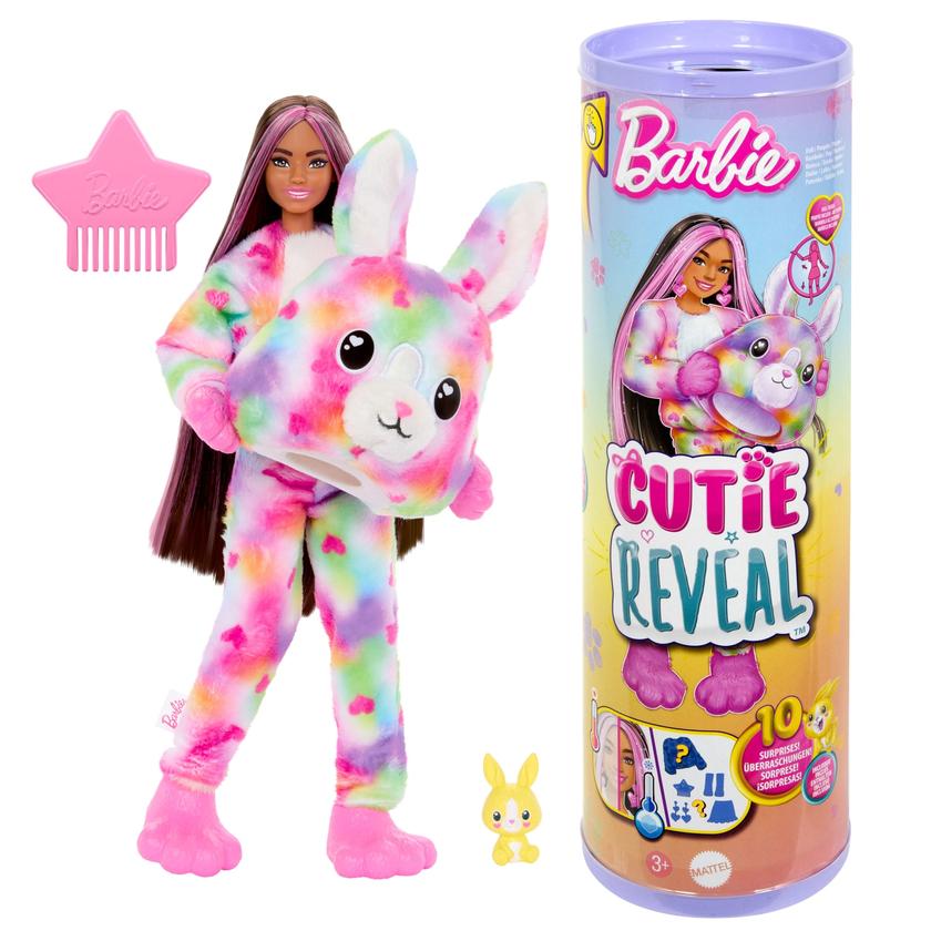 Barbie Cutie Reveal Bunny Doll & Accessories, Color Dream Series With 10 Surprises Best Price