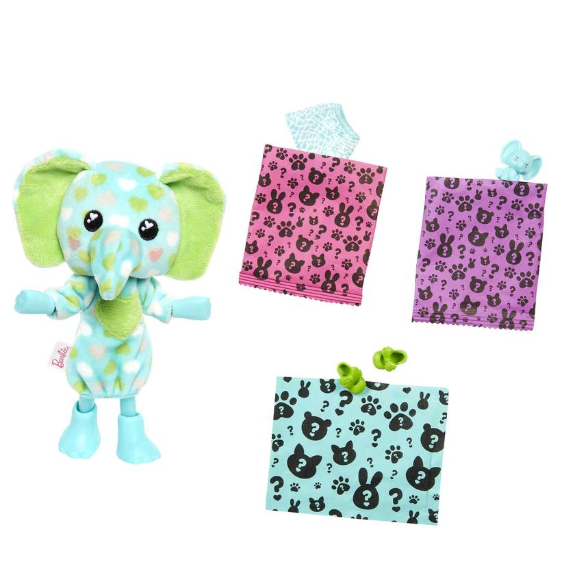 Barbie Cutie Reveal Chelsea Doll And Accessories, Jungle Series, Elephant-themed Small Doll Set High Quality