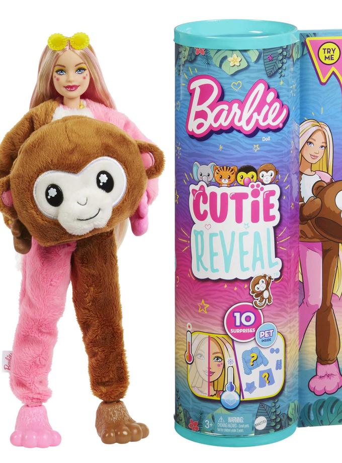 Barbie Cutie Reveal Chelsea Doll And Accessories, Jungle Series, Monkey-themed Small Doll Set Same Day Delivery