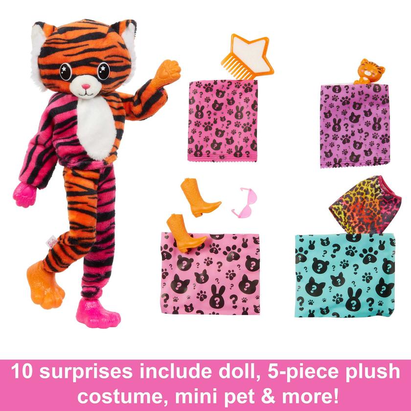 Barbie Cutie Reveal Chelsea Doll And Accessories, Jungle Series, Tiger-themed Small Doll Set Best Buy