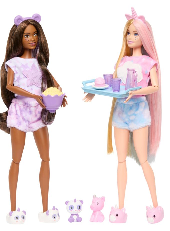 Barbie Cutie Reveal Conjunto de Brinquedo Festa do Pijama Same Day Delivery