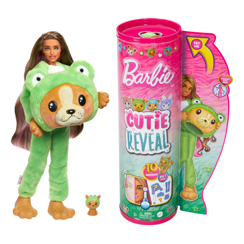 Barbie Cutie Reveal Costume-themed Series Doll & Accessories With 10 Surprises, Puppy As Frog On Sale