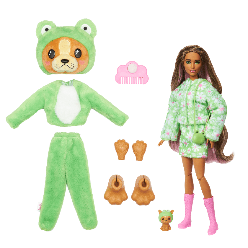 Barbie Cutie Reveal Costume-themed Series Doll & Accessories With 10 Surprises, Puppy As Frog On Sale