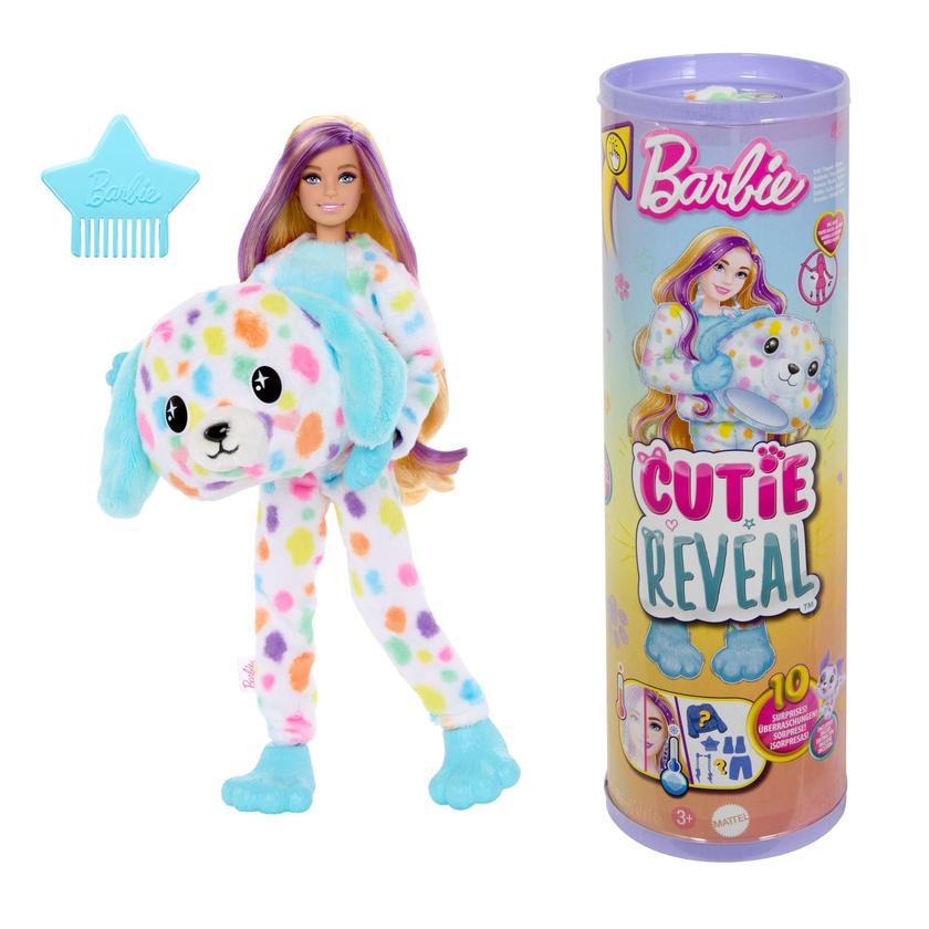 Barbie Cutie Reveal Doll, Dalmatian Costume & Accessories, Color Dream Series With 10 Surprises Best Buy