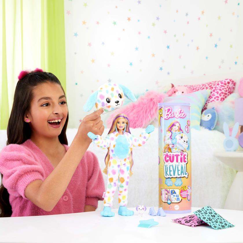 Barbie Cutie Reveal Doll, Dalmatian Costume & Accessories, Color Dream Series With 10 Surprises Best Buy