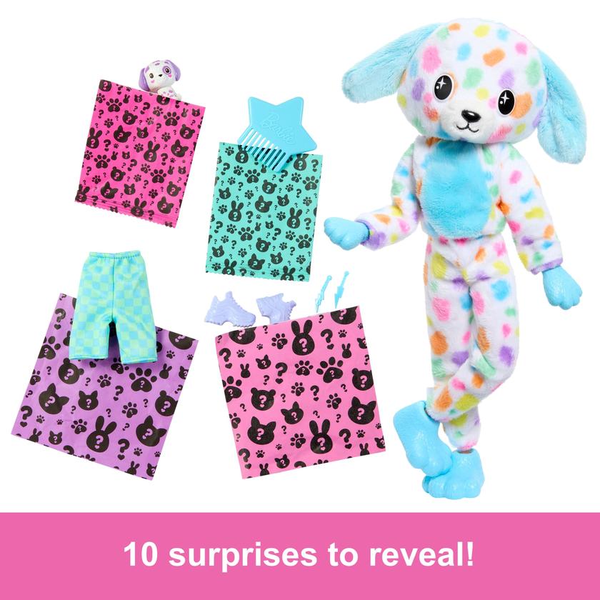 Barbie Cutie Reveal Doll, Dalmatian Costume & Accessories, Color Dream Series With 10 Surprises Best Buy