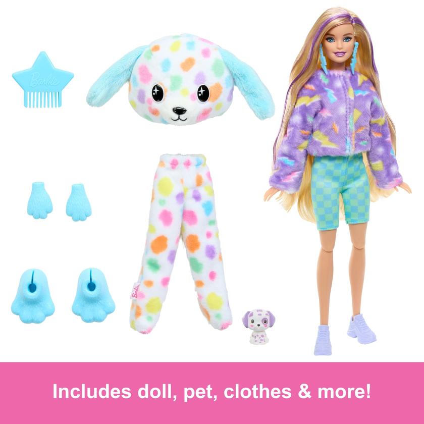 Barbie Cutie Reveal Doll, Dalmatian Costume & Accessories, Color Dream Series With 10 Surprises Best Buy